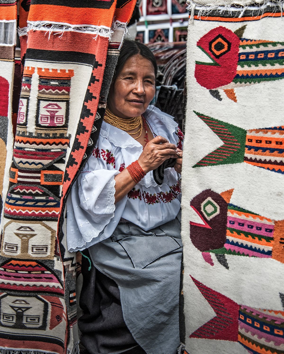 Andean artistry at the Otavalo Market.