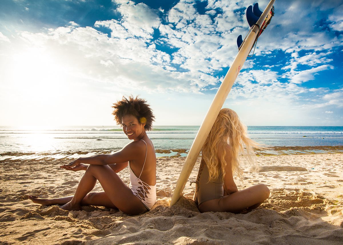 Plan a romantic vacation – and try a new skill, such as surfing – in Bali.