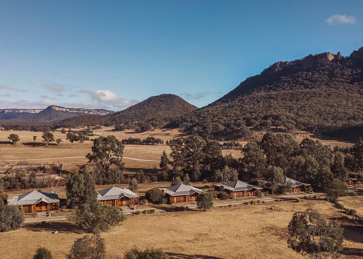 The Emirates One&Only resort amid the moutains of Wolgan Valley, Australia.