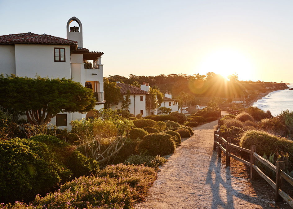 Take an evening stroll on the Ritz-Carlton Bacara Santa Barbara’s beachfront walking path.<br />