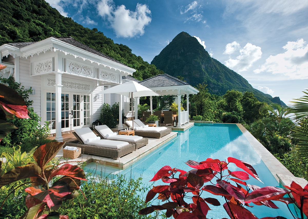 Poolside privacy at Sugar Beach.