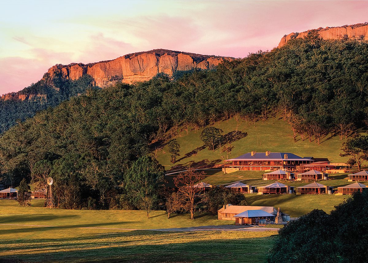 Australia’s only carbon-neutral resort, One&Only Wolgan Valley.